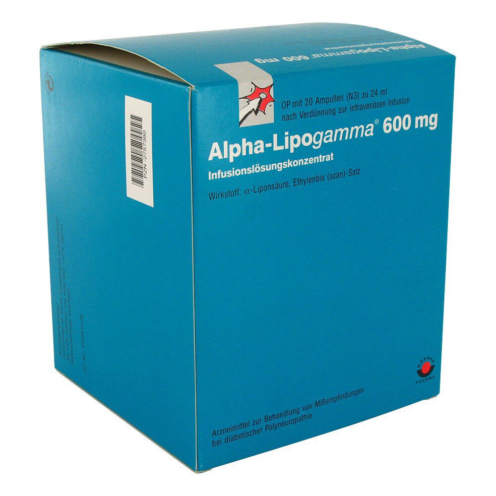 Alpha-Lipogamma® 600mg Inf.-Lsg. 20 Amp.
