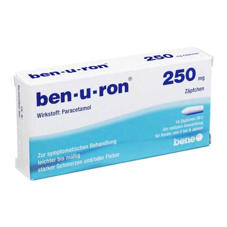 ben-u-ron® 250 mg 10 Zäpfchen