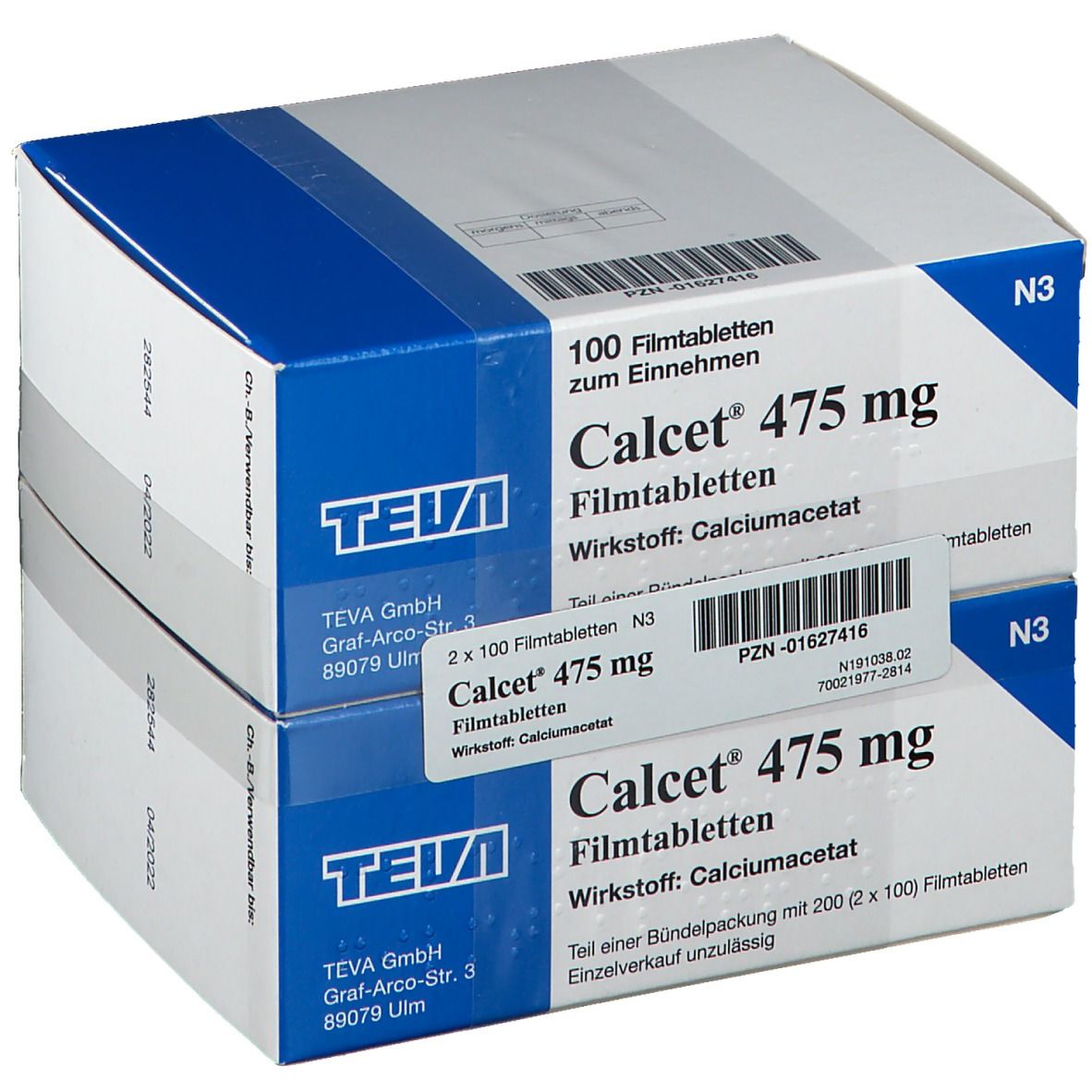 Calcet® 475 mg 200 Filmtbl.