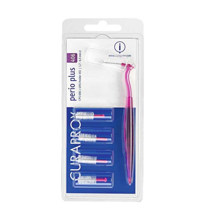CURAPROX perio CPS 406 1,7-6,5mm 1 Halt.+5 Bü.