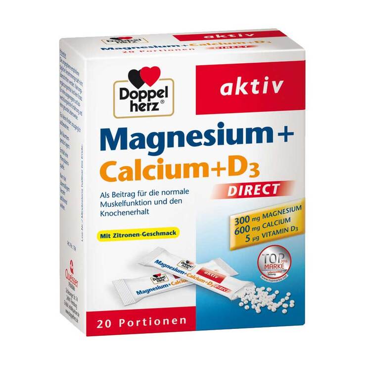 DOPPELHERZ Magnesium+Calcium+D3 DIRECT Pellets