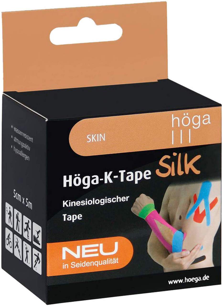HÖGA-K-TAPE Silk 5 cmx5 m l.fr.skin kinesiol.Tape