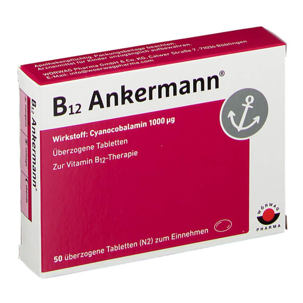 B12 Ankermann® 1000µg 50 überz. Tbl. Preisvergleich