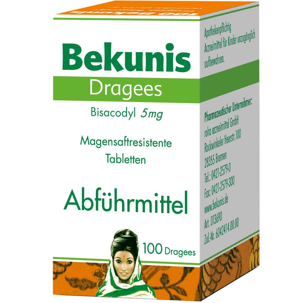 Bekunis Dragees Bisacodyl 5mg 100 St. Preisvergleich