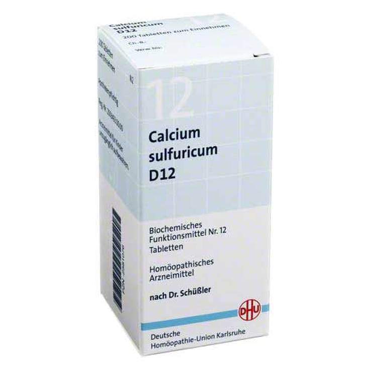 Biochemie DHU 12 Calcium sulfur. D12 200 Tbl.