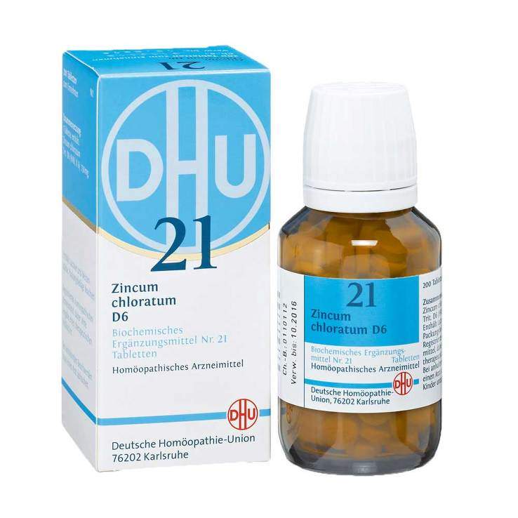 Biochemie DHU 21 Zincum chloratum D6 200 Tbl.