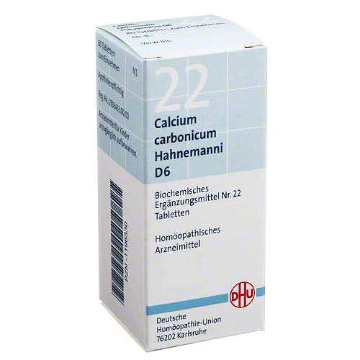 Biochemie DHU 22 Calcium carbonicum D6 80 Tbl.