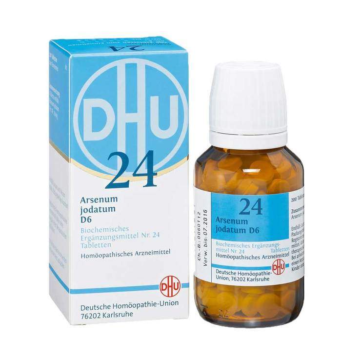 Biochemie DHU 24 Arsenum jodatum D6 200 Tbl.