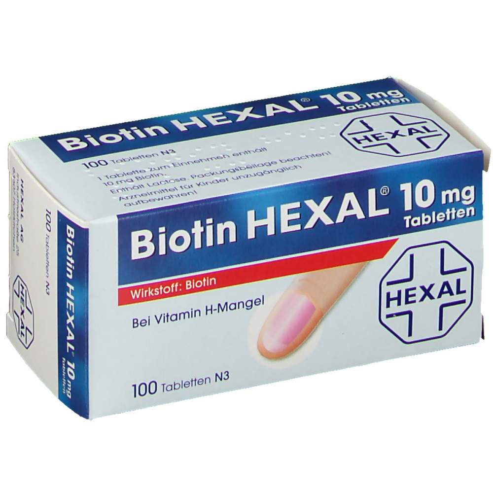 Biotin HEXAL® 10mg 100 Tbl.