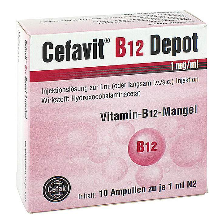 Cefavit® B12 Depot 1 mg/ml Injektionslösung 10 Amp.