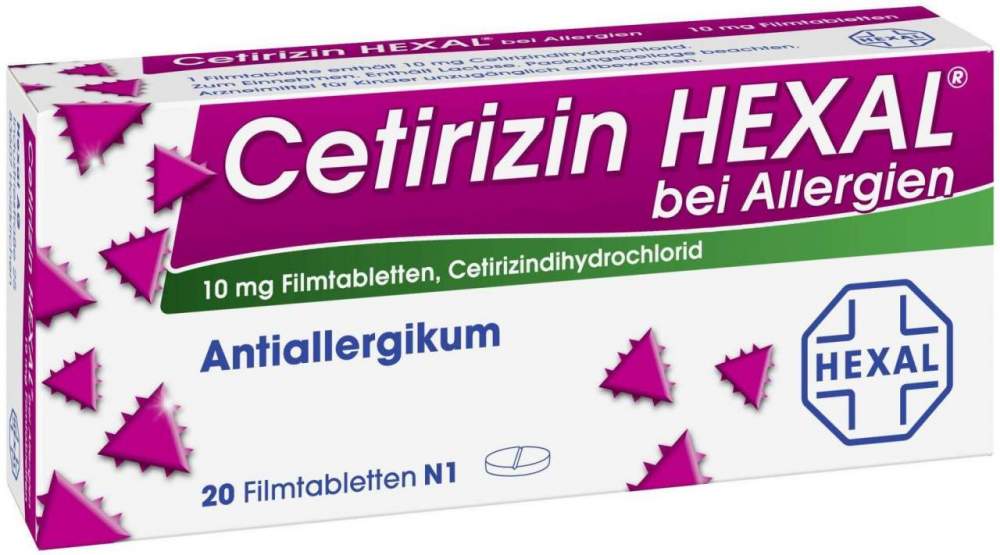 Cetirizin HEXAL® b. Allergien 20 Filmtbl.