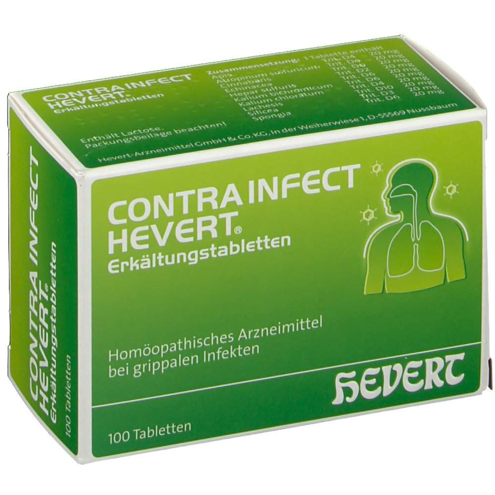 Contrainfect Hevert Erkältungstabletten 100 Tbl.