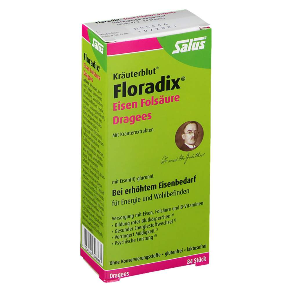 Floradix® Eisen Folsäure 84 Dragees