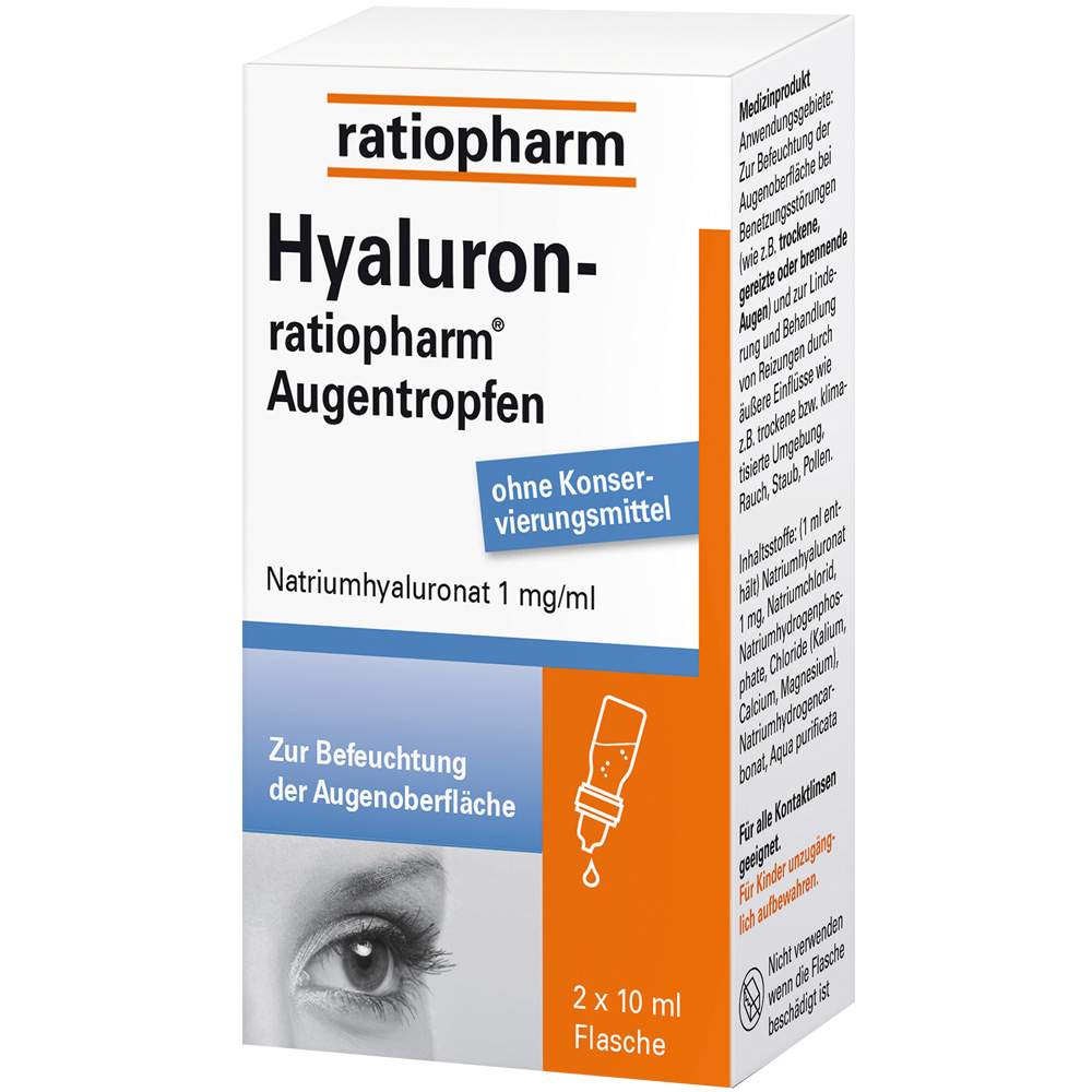 Hyaluron-ratiopharm® Augentropfen 2x10ml