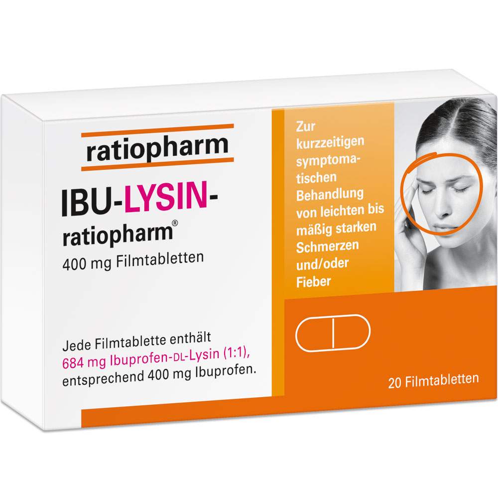 IBU-LYSIN-ratiopharm® 400 mg 20 Filmtabletten