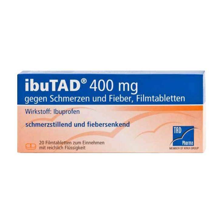 ibuTAD® 400mg gg. Schmerzen+Fieber 20 Filmtbl.
