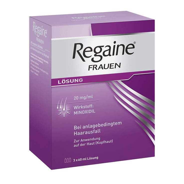 Regaine® Frauen, 20 mg/ml Lösung zur Anwendung auf der Haut (Kopfhaut) Lösung, 3 Fl. 60ml