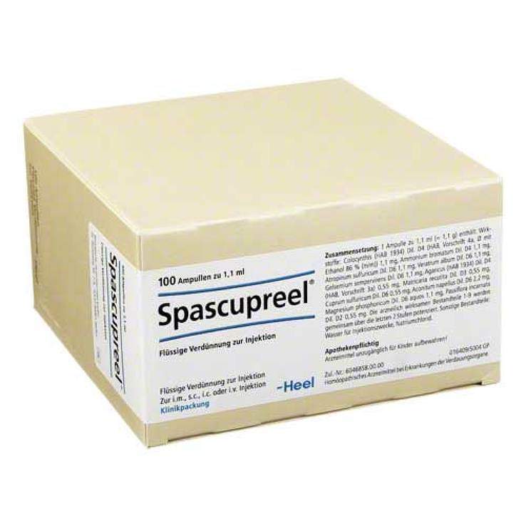 Spascupreel® Flüssige Verdünnung zur Injektion 100 Amp. 1,1 ml