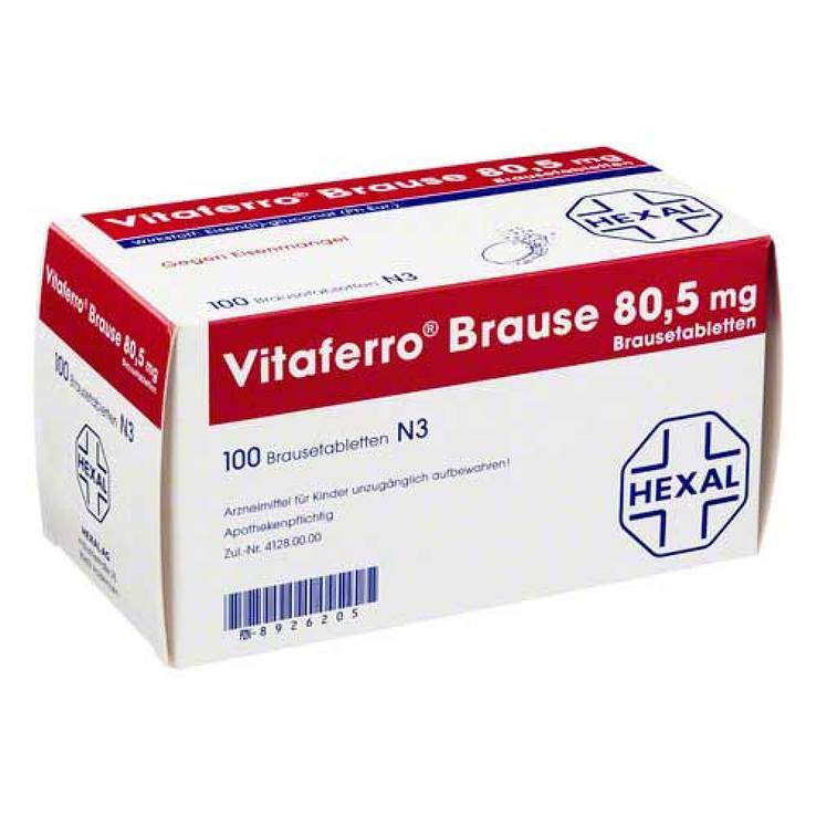 Vitaferro® Brause 80,5mg 100 Brausetbl.