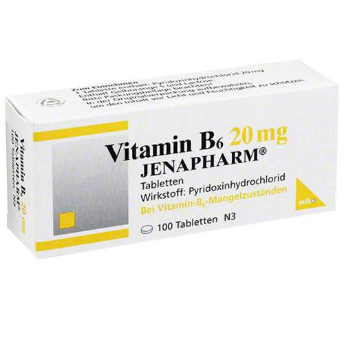 Vitamin B6 20mg JENAPHARM® 100 Tbl. Preisvergleich