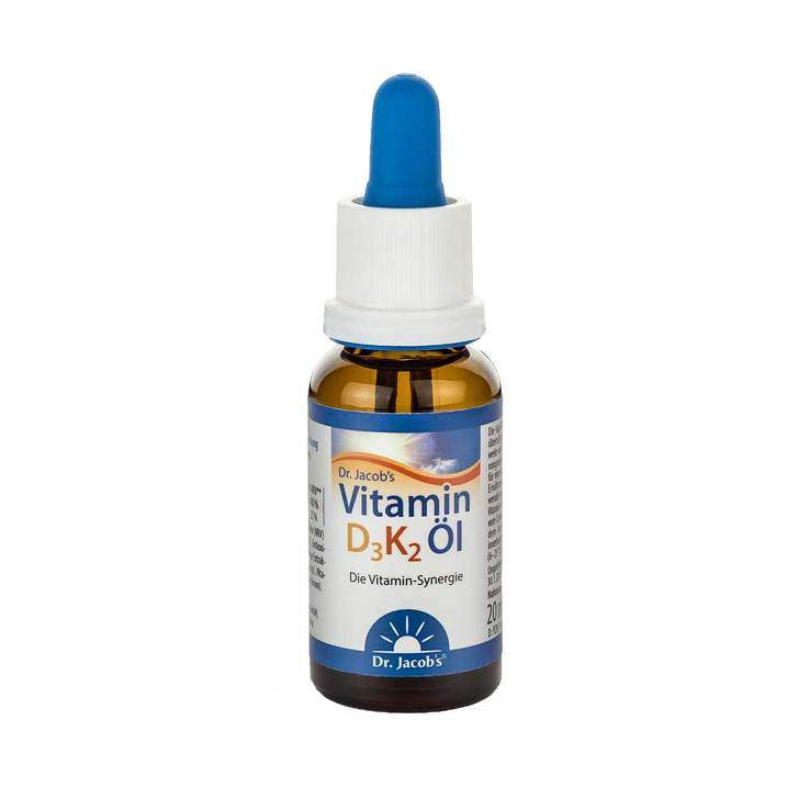 Vitamin D3 K2 Öl Dr. Jacob's 20ml Tropfen