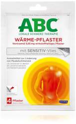 ABC Wärme Pflaster sensitive Hansaplast med 4 Pflaster