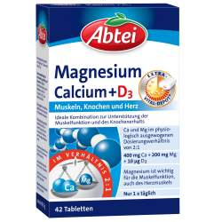 ABTEI Magnesium Calcium+D3 Depot Tabletten