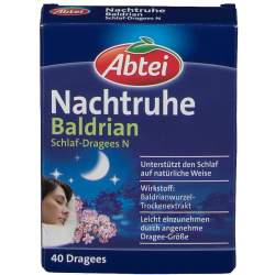 ABTEI Nachtruhe Baldrian Schlaf-Dragees N 40 St.