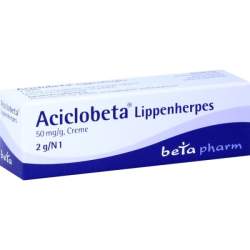 Aciclobeta® Lippenherpes, 50 mg/g, Creme 2g