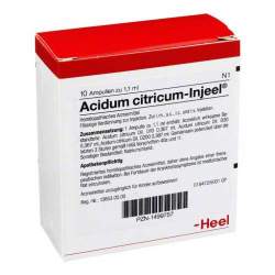 Acidum citricum Injeel 10 Amp.