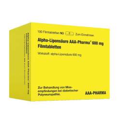 Alpha-Liponsäure AAA-Pharma 600 mg 100 Filmtbl.