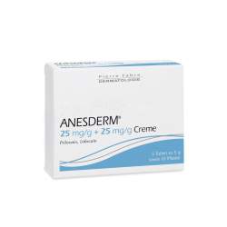 ANESDERM® 25mg/g + 25mg/g Creme 5x5g + 10 Pflaster