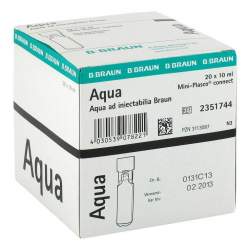 Aqua ad inject. Miniplasco connect Amp.20x10ml