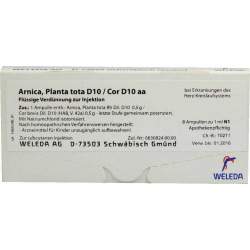 Arnica planta tota D10/Cor D10 Weleda 8 Amp.