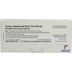 Arnica planta tota D10/Cor D10 Weleda 8 Amp.