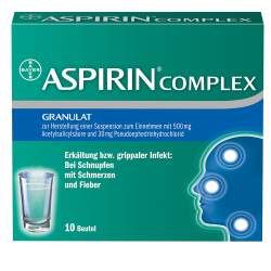 Aspirin® Complex 500mg/30mg Gran. z. Herst. e. Susp. z. Einn. 10 Btl.