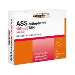 ASS-ratiopharm® 100mg TAH 50 Tbl.