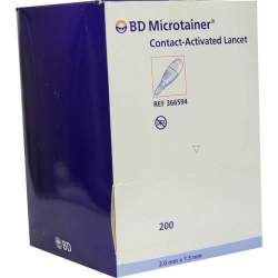 BD MICROTAINER Lanzette blau 1,5x2 mm