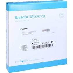 BIATAIN Silicone Ag Schaumverband 10x10 cm