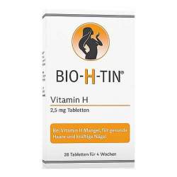 BIO-H-TIN® Vitamin H 2,5mg 28 Tbl. 4 Wochenp.