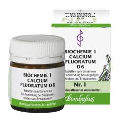 Biochemie 1 Calcium fluoratum Bombastus D6 80 Tbl.