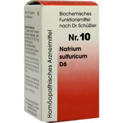 Biochemie 10 Natrium sulfuricum D6 Reckeweg 200 Tbl.