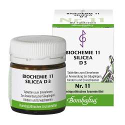 Biochemie 11 Silicea Bombastus D3 80 Tbl.