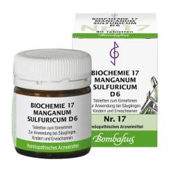 Biochemie 17 Manganum sulfuricum Bombastus D6 80 Tbl
