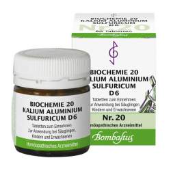 Biochemie 20 Kalium aluminium sulfuricum Bombastus D6 80 Tbl.