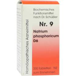 Biochemie 9 Natrium phosphoricum D6 Reckeweg 200 Tbl.