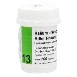 Biochemie Adler 13 Kalium arsenic. D12 200Tbl.
