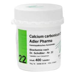 Biochemie Adler 22 Calcium carb. D12 400 Tbl.