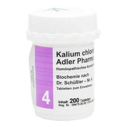Biochemie Adler 4 Kalium chloratum D6 200 Tbl.