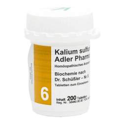 Biochemie Adler 6 Kalium sulfuricum D6 200 Tbl.